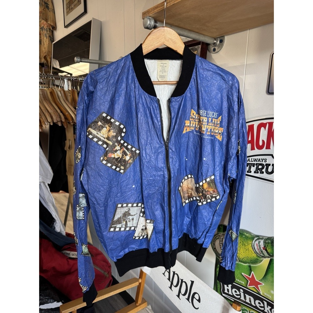Rare Star Wars 90s Japan Exclusive George Lucas Super Live Adventure PVC Jacket